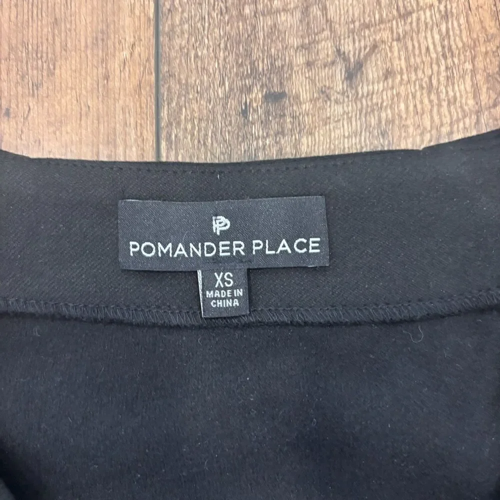 Tuckernuck Pomander Place Black Audrey V Neck Kimono Sleeve Mini Dress Size XS